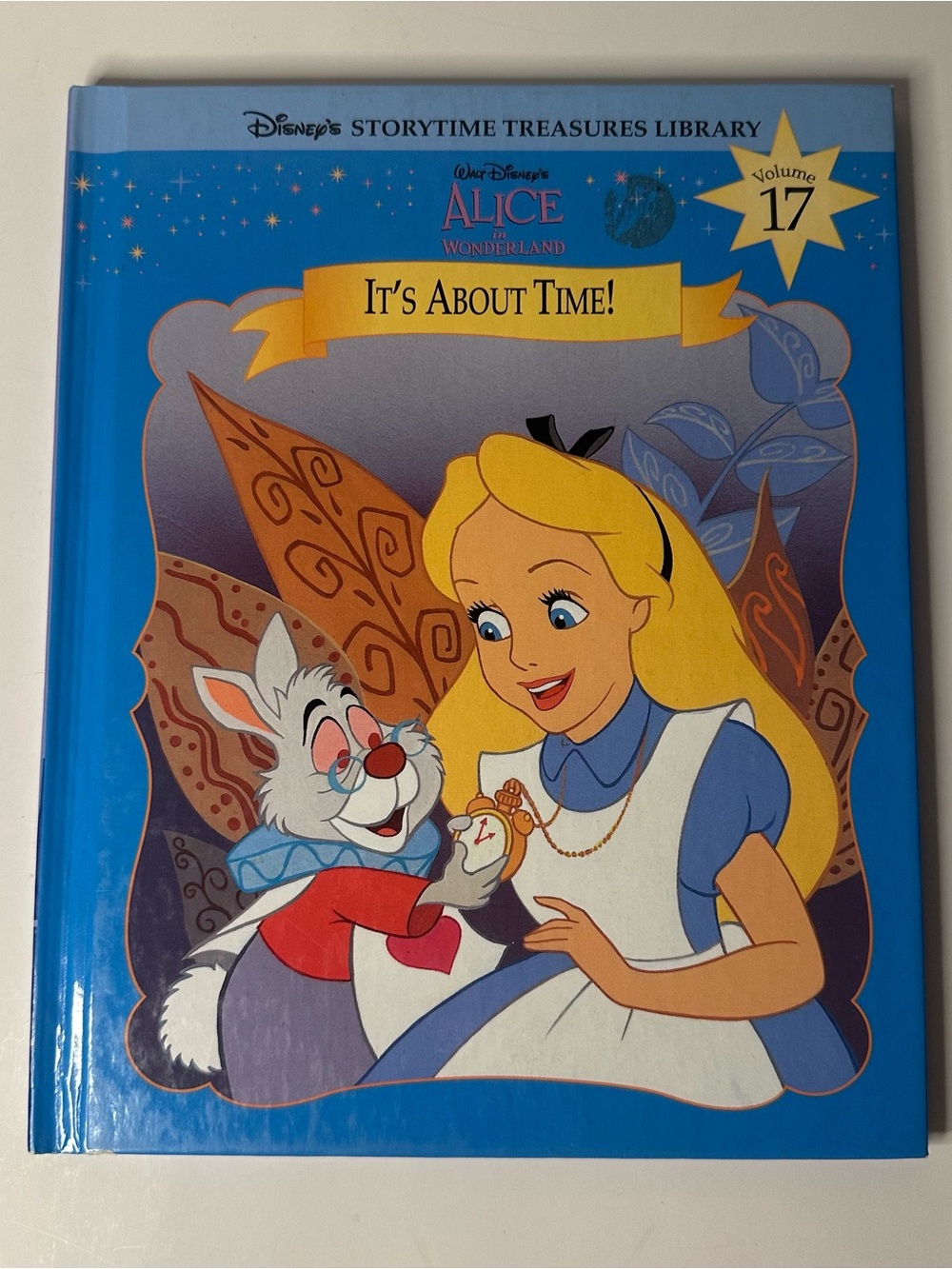 VTG Disney Storytime Library Alice in Wonderland It's about Time Hardcover Book